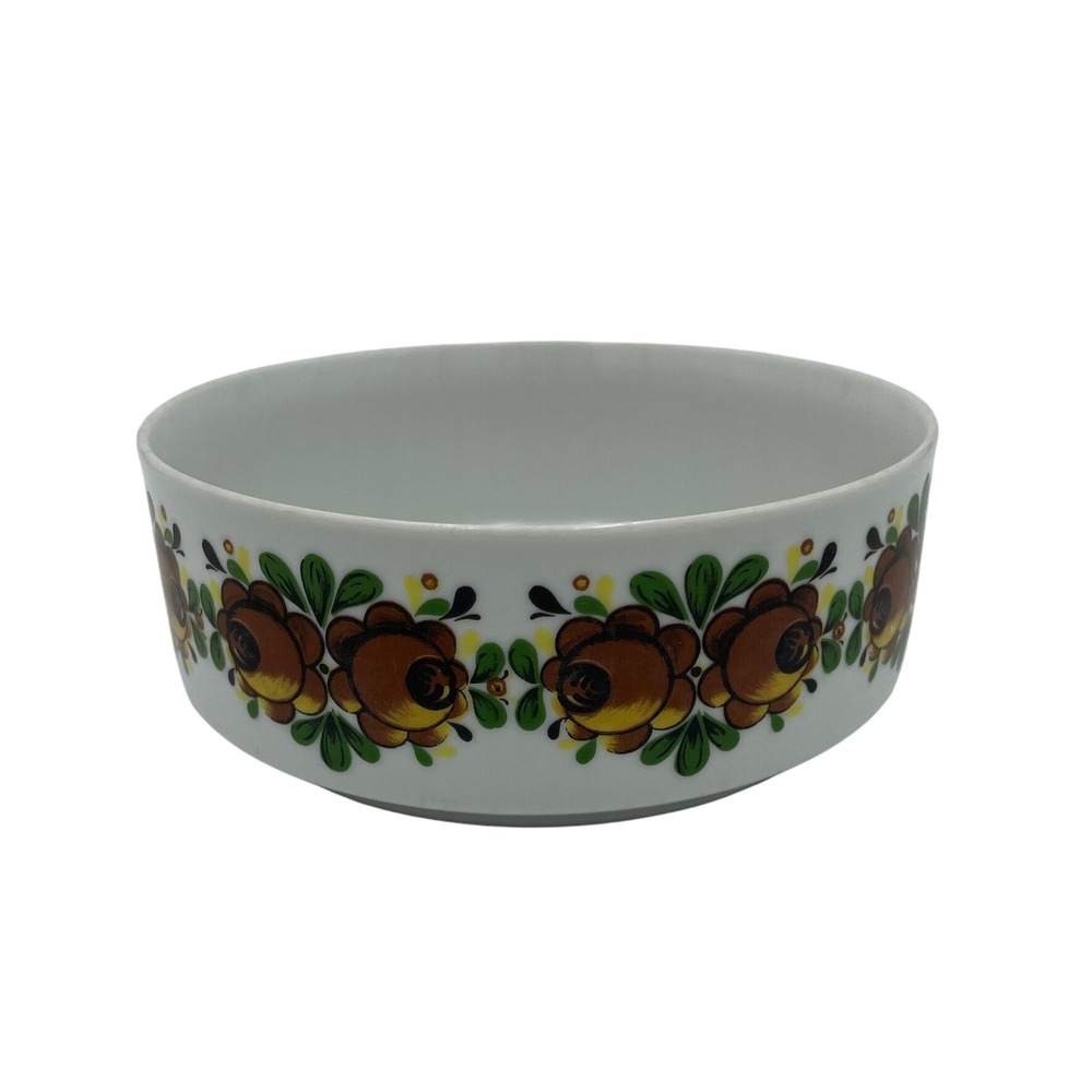 Mitterteich Bavaria Floral Bowl Serving Dish Decor Accent Vintage Kitchen